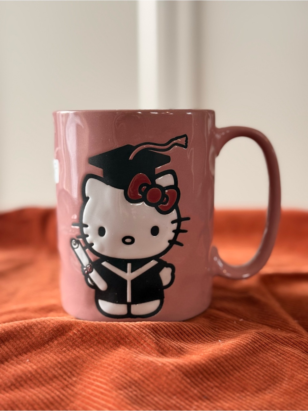 Hello Kitty Graduation 2024 Pink Ceramic Mug 17oz Sanrio Grad Cup
